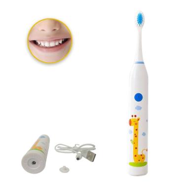 Imagem de Escova de Dente Eletrica Recarregavel 6 Velocidades Lingua Gengiva Higiene Dental Profunda Limpeza Bucal Boca