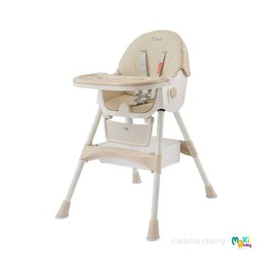 Imagem de Cadeira Alimentação Infantil Portátil 2 Em1 Bandeja Dupla Cherry Maxi 