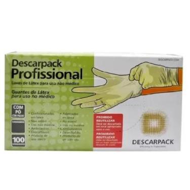 Imagem de Luva Profissional Látex Descarpack Com Pó C/100 Und G