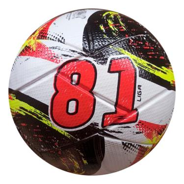 Imagem de Bola de Futsal 81 Liga Oficial com Tecnologia Termodalponte e Miolo Substituível Preto + Vermelho Dalponte