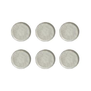 Imagem de Conjunto de Pratos de Sobremesa Bio Pistache 6 Peças Cerâmica Stoneware Verde Porto Brasil