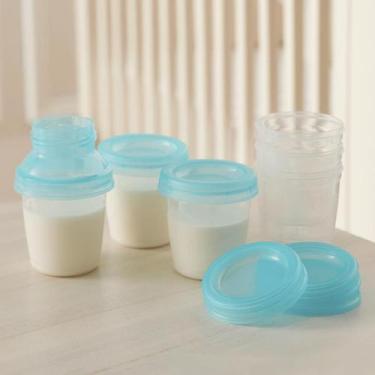 Imagem de Kit 6 Potes Leite Materno Papinha 180ml Armazenamento Seguro - Minuto 