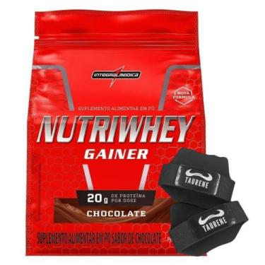 Imagem de Nutri Whey Gainer Chocolate 2.4Kg Luva - Integralmedica - Integralmédi