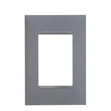Imagem de Kit 10 Placas Espelho 4x2 3 Modulos Pial Plus+(mais) 618506cz Cinza - 