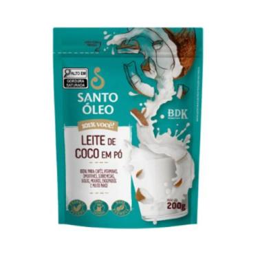 Imagem de Leite Vegetal de Coco em Pó 200g Santo Óleo