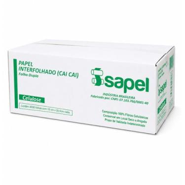 Imagem de Papel Interfolhado cai cai Folha Dupla 10X20,5 8000Fs Isapel