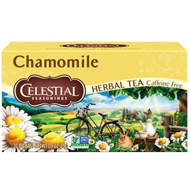 Imagem de Celestial Seasonings - Chamomile Herbal Tea Caffeine Free - 20 Sachês de Chá