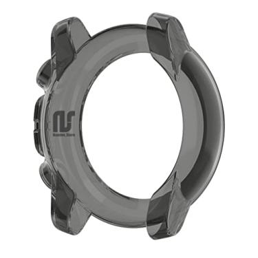 Imagem de NSmart-Store - Case Bumper de proteção compatível com Huami Amazfit stratos 3 - Nandos-Store (Preto transparente)