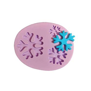 Imagem de Confeitaria dos moldes, F904 MOLDE DE SILICONE FLOCO DE NEVE NATAL CONFEITARIA ARTESANATO
