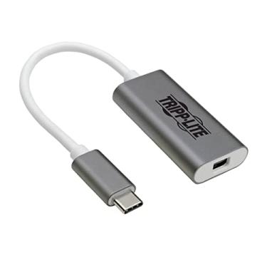 Imagem de Tripp Lite USB C para Mini DisplayPortAdapter (M/F), Thunderbolt 3 para Mini DisplayPort Adapter, USB 3.1 Gen 1, 4K @ 60 Hz, 4:4: 4, Branco (U444-06N-MDP-AL)