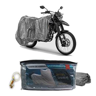 Imagem de Capa protetora para cobrir motos Tamanho M com cabo e cadeado