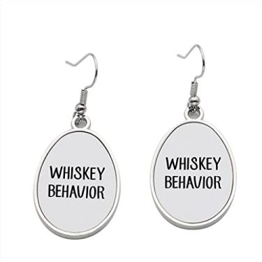 Imagem de Brinco de comportamento de uísque – Brincos pendurados para meninas – Presente de festa de aniversário dos namorados
