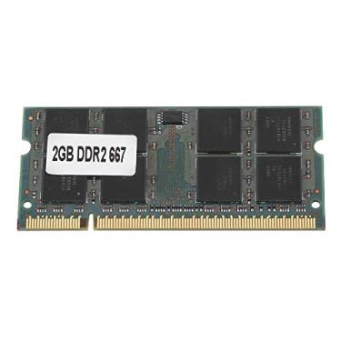 Imagem de Cartão de memória 2GB 667MHz DDR2 para laptops PC2-5300, totalmente compatível com memória de 200 pinos para placa-mãe Intel/AMD, resistente à corrosão e durável