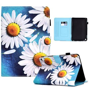 Imagem de Estojo para Kindle Fire HD 10/Fire HD 10 Plus Tablet 10,1 polegadas (11ª geração, lançado em 2021) Capa de couro PU fina com ativação automática para dormir-sunflower