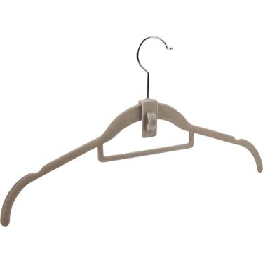 Imagem de Conjunto de 8 Cabides Revestidos em Veludo Win Win Bege