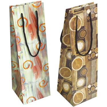 Imagem de Embalagem Para Garrafa Sacola 35X11X11 Decorada (S) Pct Com 10 - 48443