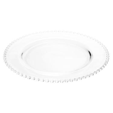 Imagem de Prato Raso Pearl Clear 28 cm em Cristal Ecológico Wolff