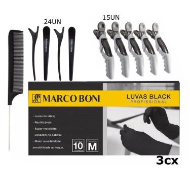 Imagem de Kit Profissional Cabeleireiros Penteados Quimicas Marco Boni