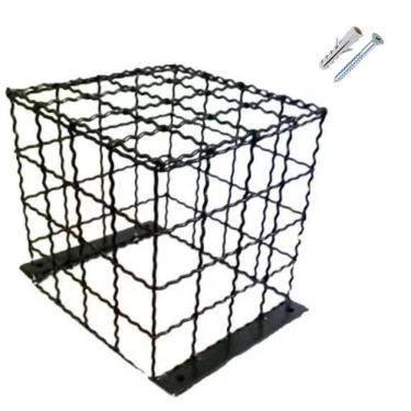 Imagem de Grade protetora 18x18 Antifurto Preta Para Camera Bullet