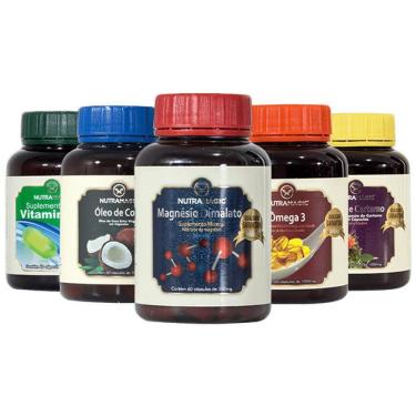 Imagem de Kit 5 Suplementos Nutramagic Quarteto Mágico  + Vitamina E