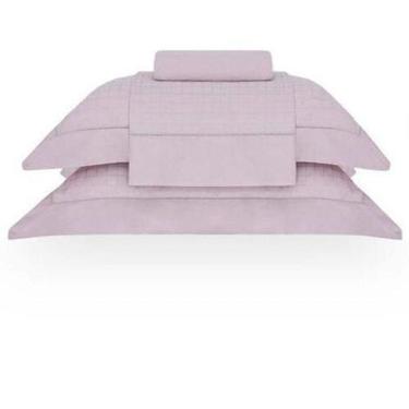 Imagem de Jogo De Cama Queen Damask Square Rosa Pluma Buddmeyer