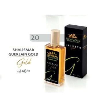 Imagem de Perfume Extrato Fino Reforçad  Perfume Shalismar Guerlain Gold 50 Ml -
