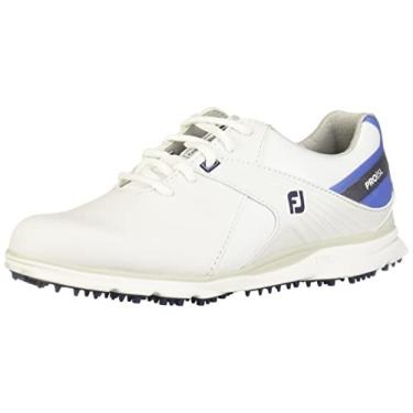 Imagem de FootJoy Sapato de golfe feminino Pro|sl, branco/azul, 5