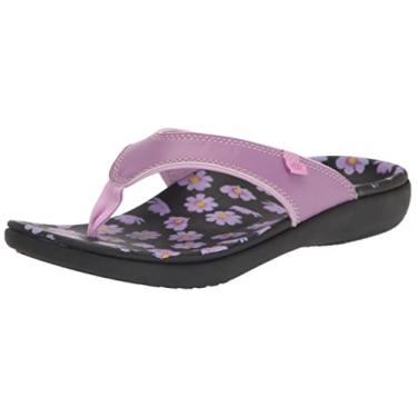 Imagem de Spenco Chinelo feminino Yumi Blume, Roxa, 6 Wide