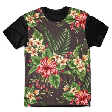 Imagem de Camiseta As Braba Masculina Flores Vermelha Full Print