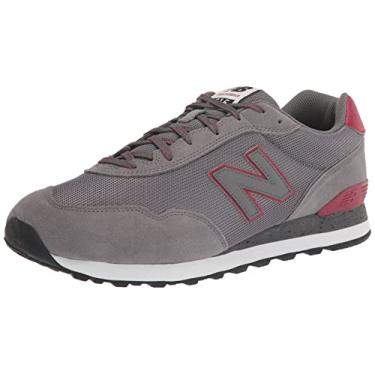 Imagem de New Balance Tênis masculino 515 V3 Classic, Castlerock/carmesim/branco, 39