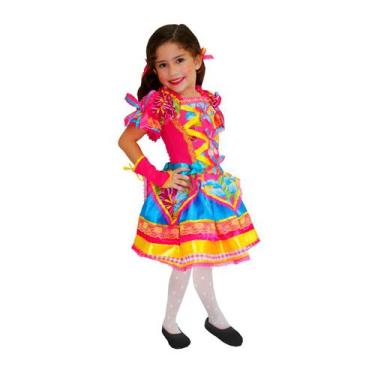 Imagem de Caipira Vestido Aurora Infantil - Mundo Das Fantasias