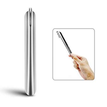 Imagem de Colonel Cook âœ - Varredor de migalhas – Raspador de mesa para garçom de aço inoxidável com suporte de clipe de armazenamento – Removedor de alimentos, limpador, colher para restaurante, ferramenta de limpeza de mesa pequena