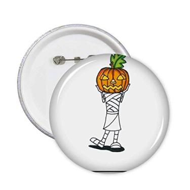 Imagem de Emblema de Halloween Monster Pumpkin Hórus Pins Emblema de Botão Decoração 5 peças