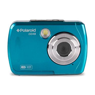 Imagem de Polaroid IS048 Câmera de ação portátil digital portátil de 16 MP à prova d'água, com compartilhamento instantâneo, azul-petróleo