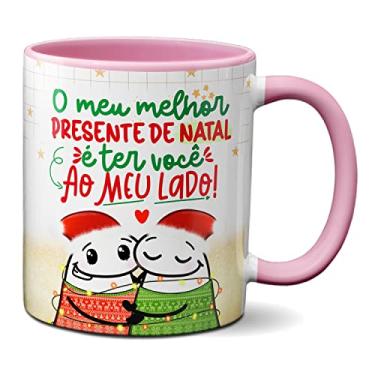 Imagem de Caneca Natal Flork Melhor Presente é Você ao Meu Lado (Rosa)