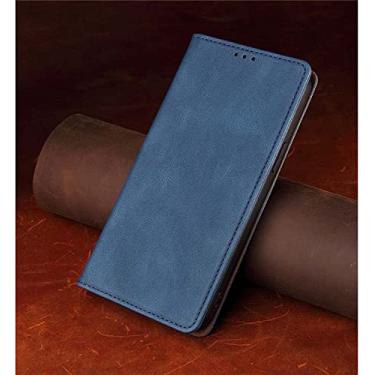 Imagem de COOVS Carteira de capa de telefone com função Stend, para Apple iPhone 12 Pro Max (2020) 6,7 polegadas capa flip fólio à prova de choque de couro [porta-cartão] (cor: azul)