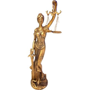 Imagem de Estátua Dama Da Justiça Têmis Deusa 40 cm Símbolo Do Direito