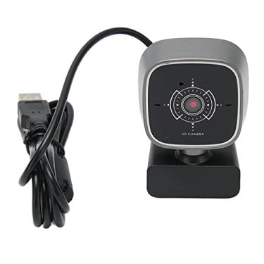 Imagem de Webcam USB, 1080P 30FPS Streaming Webcam Com Microfone, Redução de Ruído Microfone Duplo Rotatable Plug and Play PC Camera para Desktop Laptop Video Chat