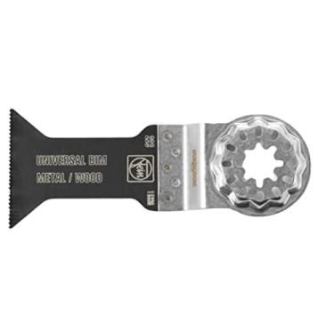 Imagem de Fein Lâmina de serra universal Starlock E-Cut – Corte de precisão para madeira, drywall e plásticos, bimetálico com dentes universais ondulados, largura média de 3,5 cm, comprimento de 6 cm