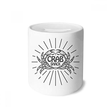 Imagem de DIYthinker Caranguejo Sketch Marine Organismo Radial Dinheiro Caixa de Cerâmica Porta-Moedas Presente