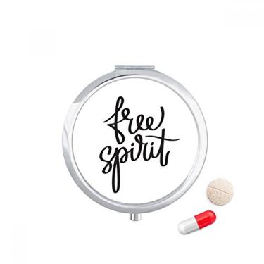 Imagem de Caixa de comprimidos com citação gratuita Spirit, caixa de armazenamento de medicamentos