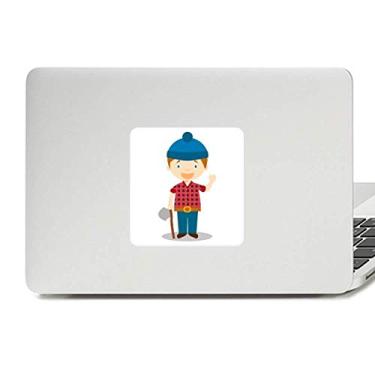 Imagem de Camisa de chapéu azul Canadá desenho animado decalque vinil paster laptop decoração PC