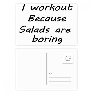 Imagem de Conjunto de cartão postal Black English Lose Weight com citação de caligrafia, cartão de felicitações por correio de aniversário