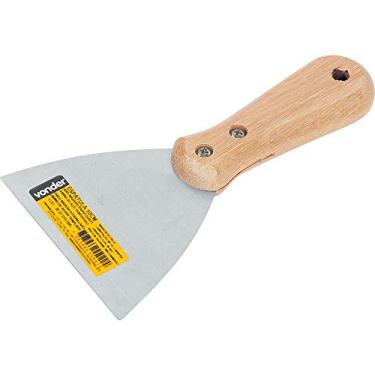 Imagem de Vonder, Espátula De Aço, 10 Cm, Com Cabo De Madeira Parafusado.