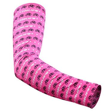 Imagem de Manguito Hupi Love Bikes Rosa Proteção Uv50+, Cor: Rosa, Tamanho: P