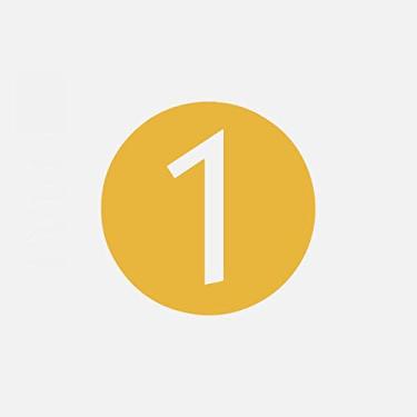 Imagem de Placa de casa flutuante 3D de 6,96 cm, número 0-9 letra A-Z e símbolo de traço de cobre puro, alfabeto digital para portões de hotéis, criatividade redonda dourada antiferrugem durável