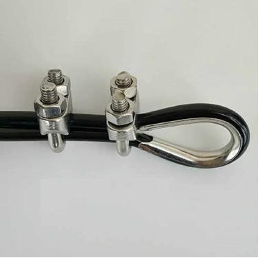 Imagem de Kit Ponteira + 4m De Cabo De Aço + Brinde Musculação Fitness