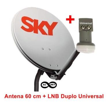 Imagem de Antena Banda Ku Sky Com Lnb Duplo Universal