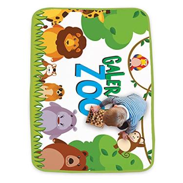 Imagem de Fabrincando Ideias Tapete Infantil 86x140cm Zoo