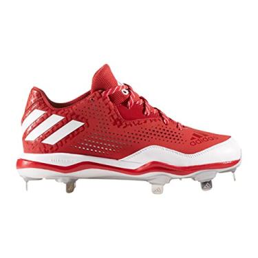 Imagem de adidas Tênis de beisebol feminino Performance Poweralley 4 W, Poder vermelho/branco/prata metálico, 9.5
